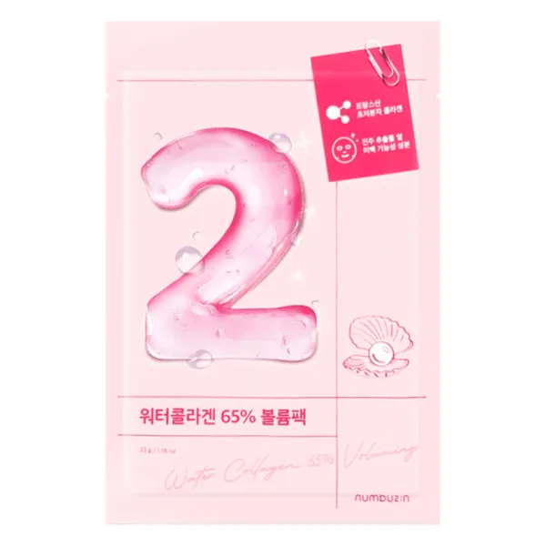 NUMBUZIN No.2 Water Collagen 65% Voluming Sheet Mask 33g*10sheets