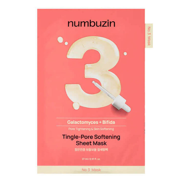 NUMBUZIN No.3 Tingle-Pore Softening Sheet Mask 27ml x 5ea