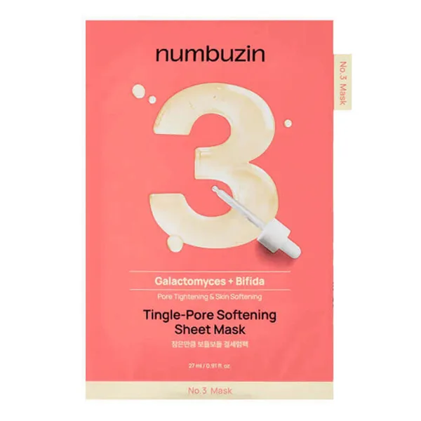 NUMBUZIN No.3 Tingle-Pore Softening Sheet Mask 27ml x 5ea
