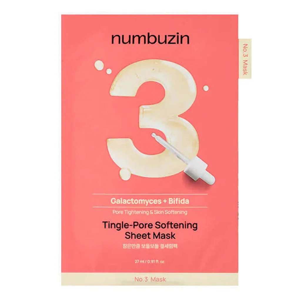 NUMBUZIN No.3 Tingle-Pore Softening Sheet Mask 27ml x 5ea