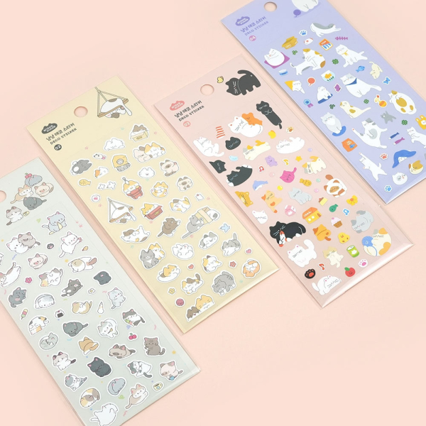 PINKFOOT Nyang Nyang Deco Stickers Set