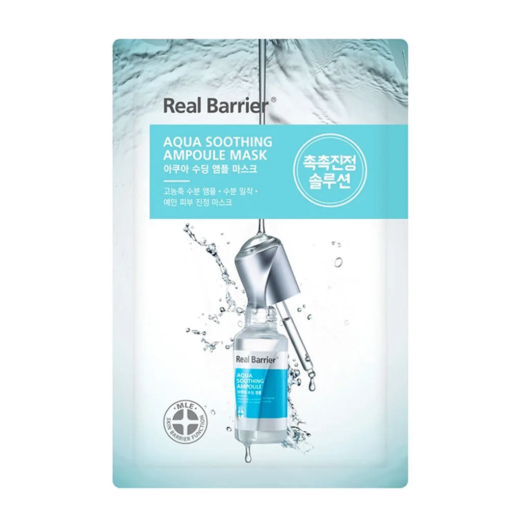 REAL BARRIER Aqua Soothing Ampoule Mask 10sheets*28ml - Image 2