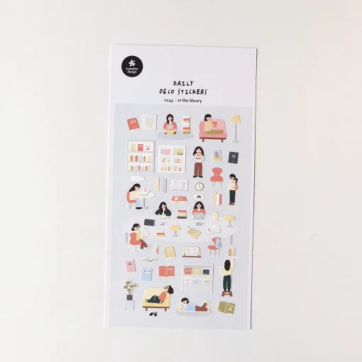 SUATELIER In The Library Stickers