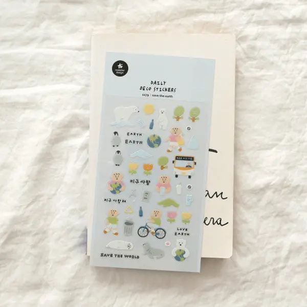 SUATELIER Save The Earth Stickers