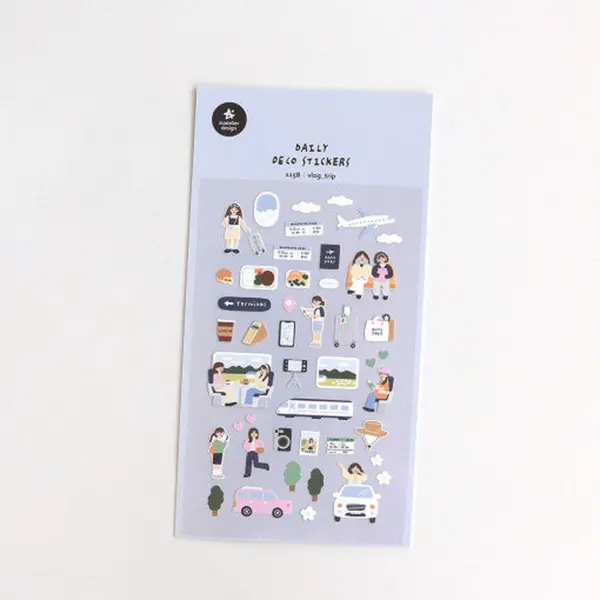 SUATELIER Vlog Trip Stickers