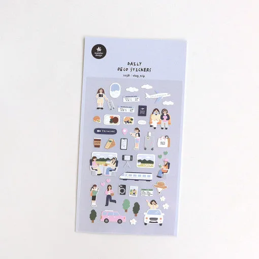 SUATELIER Vlog Trip Stickers