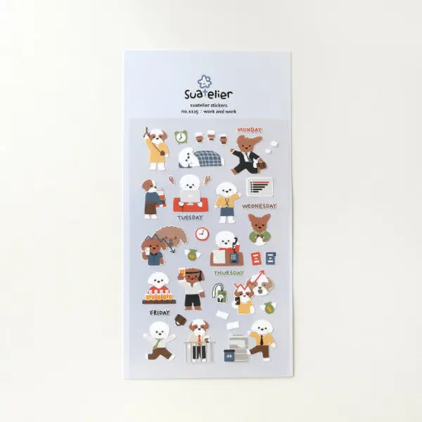 SUATELIER Work And Work Stickers