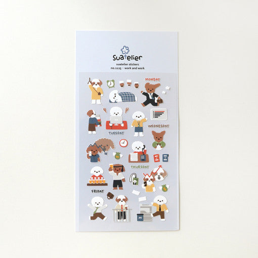 SUATELIER Work And Work Stickers