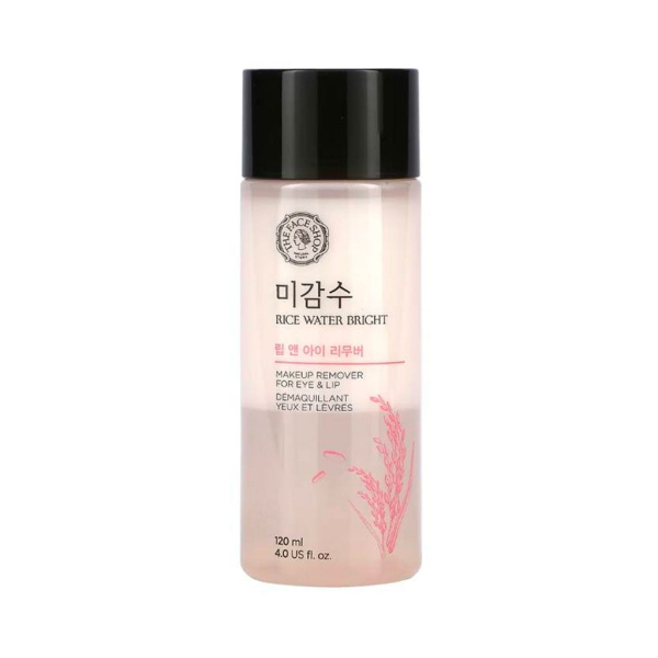 THE FACE SHOP Rice Water Bright Lip & Eye Makeup Remover 120ml