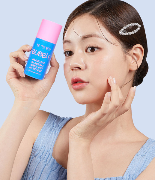 BE THE SKIN Heartleaf O2 Bubble Wash Off Maskpack 50g