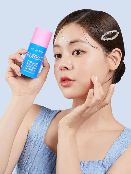 BE THE SKIN Heartleaf O2 Bubble Wash Off Maskpack 50g
