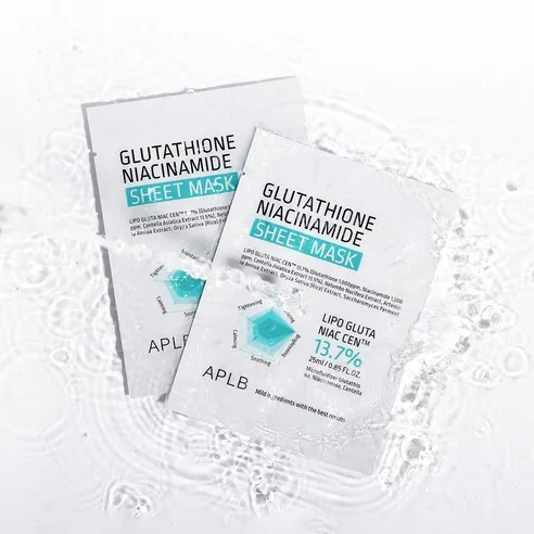 APLB Glutathione Niacinamide Sheet Mask 25ml*10sheets - Image 3