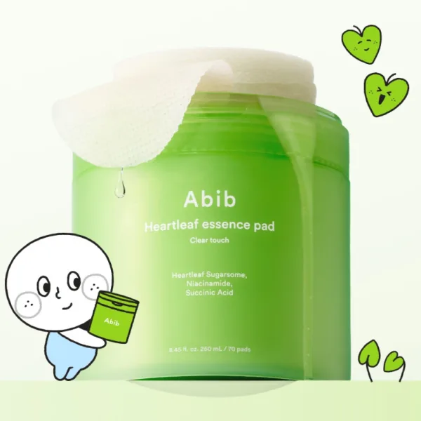 Abib Heartleaf essence pad 70sheets+refill