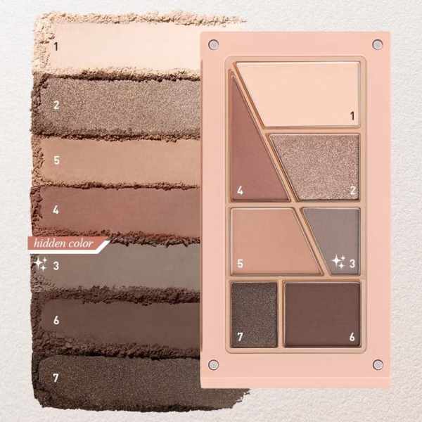 3CE Layer It All Eye Palette 05 Nutty Brown