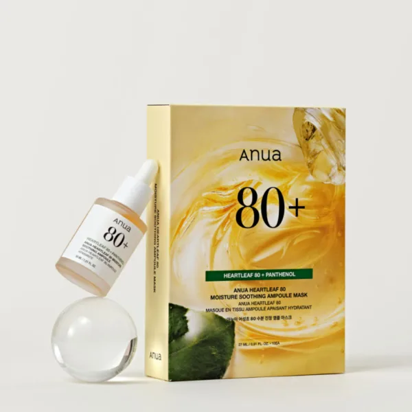Anua Heartleaf 80 Moisture Soothing Ampoule Mask 27ml x 10 Sheet