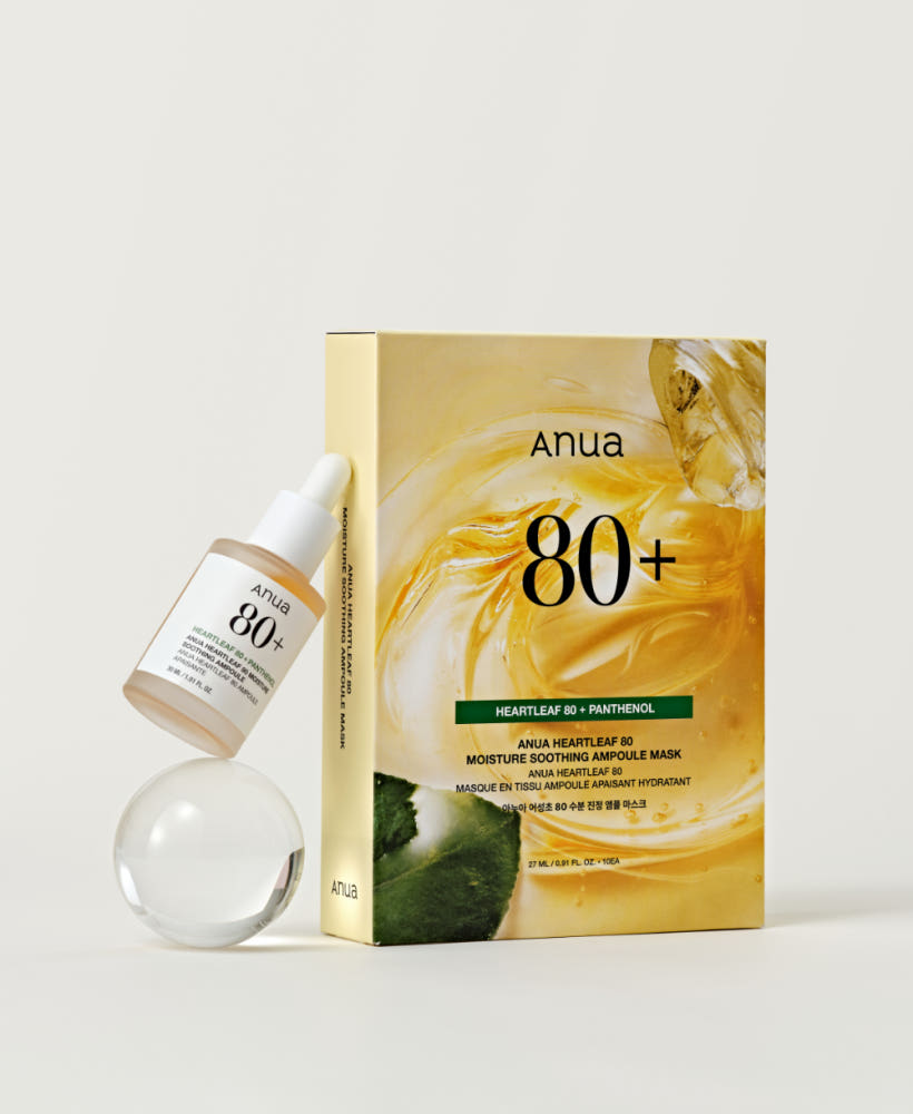 Anua Heartleaf 80 Moisture Soothing Ampoule Mask 27ml x 10 Sheet
