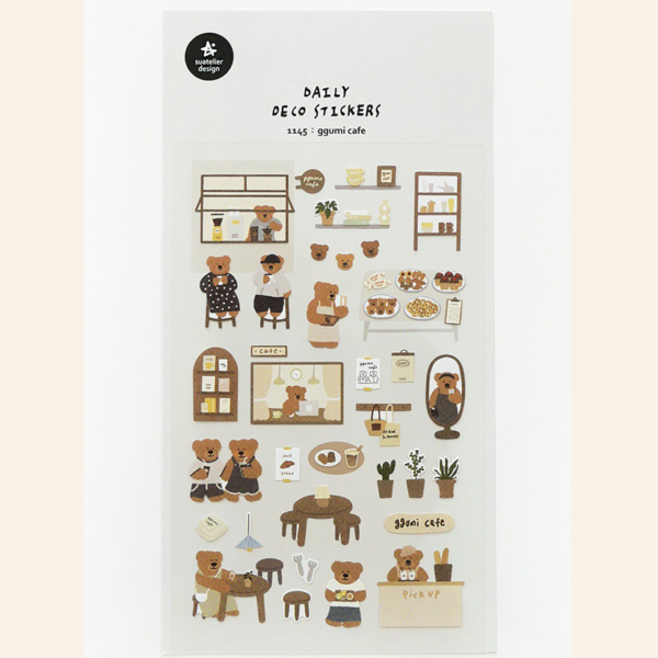 SUATELIER Ggumi Cafe Stickers