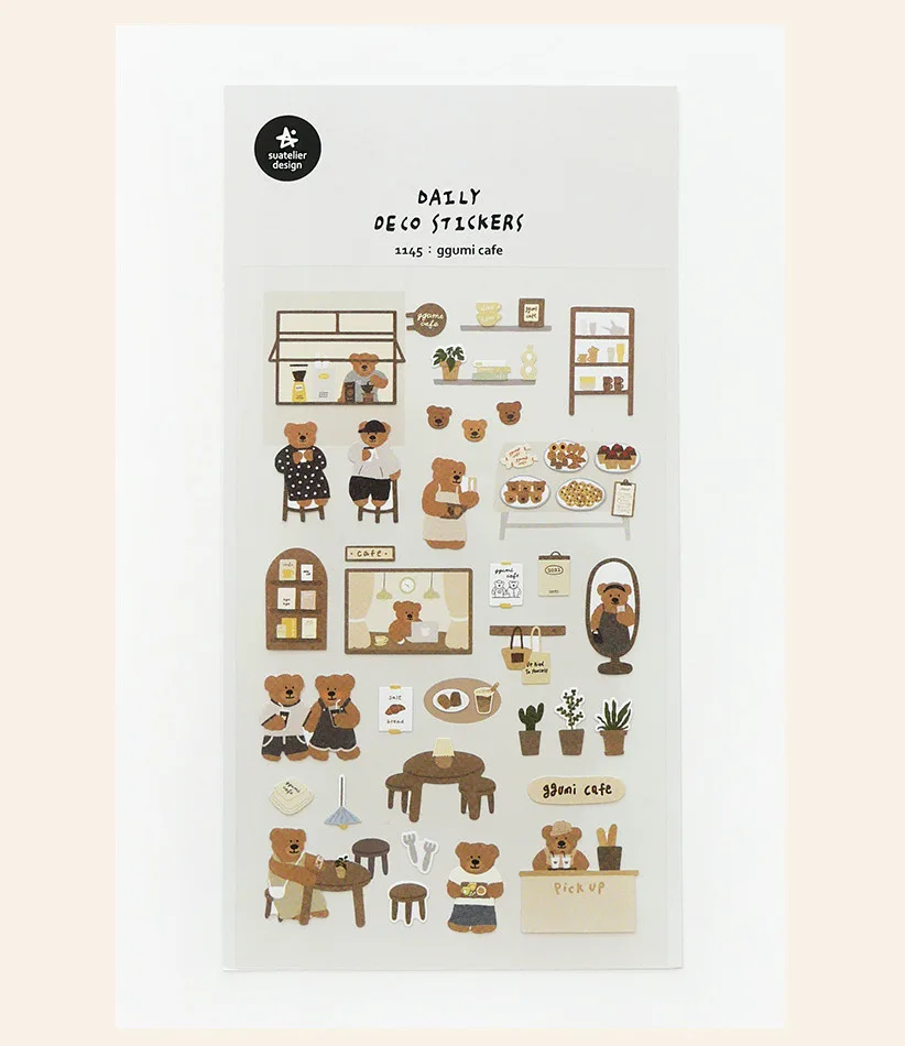 SUATELIER Ggumi Cafe Stickers