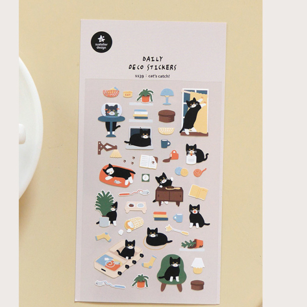 SUATELIER Cat's Catch! Stickers