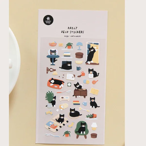 SUATELIER Cat's Catch! Stickers