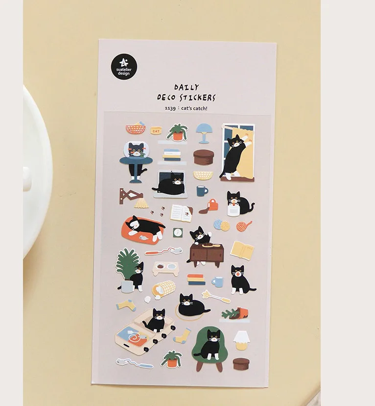 SUATELIER Cat's Catch! Stickers