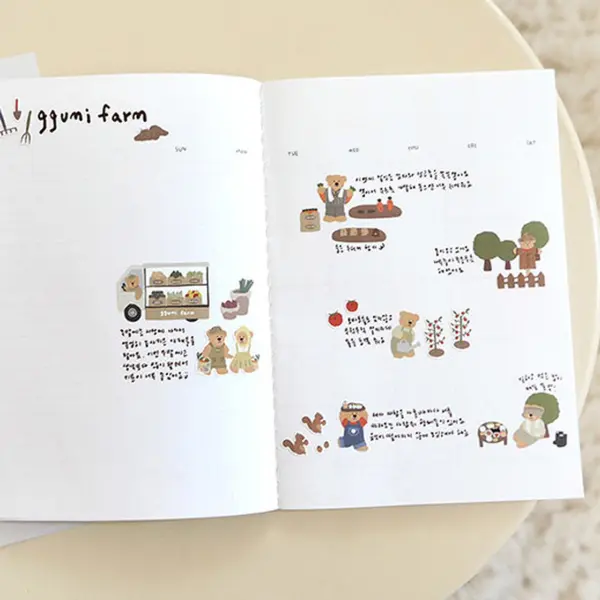 SUATELIER Ggumi Farm Stickers