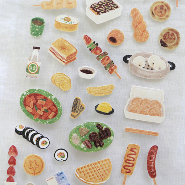 SUATELIER Street Food Stickers