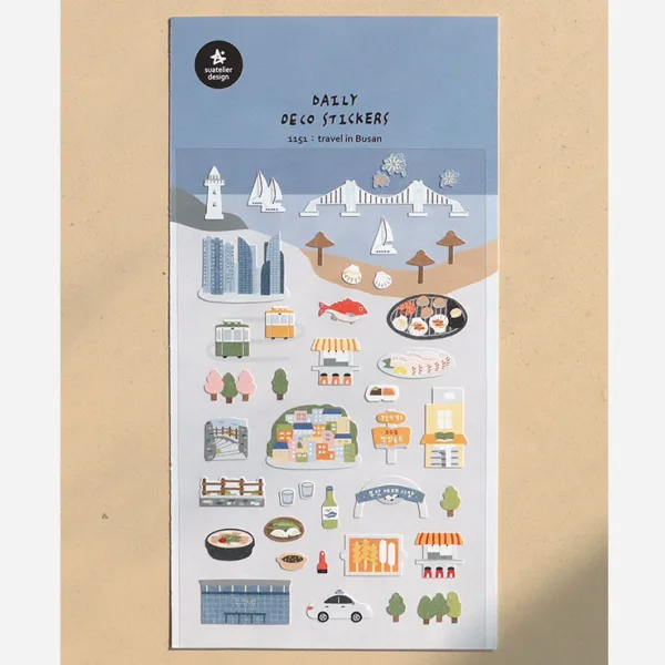 SUATELIER Travel in Busan Stickers