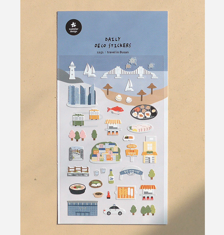SUATELIER Travel in Busan Stickers