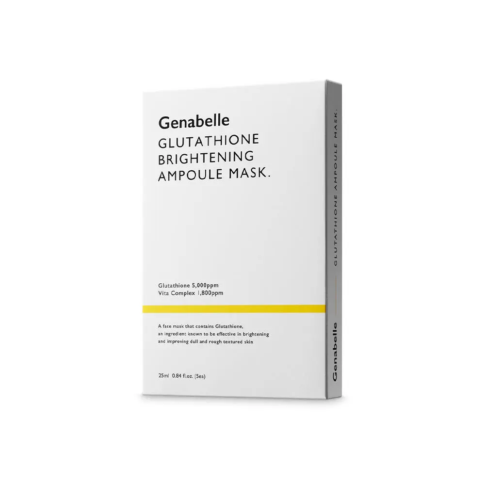 Genabelle Glutathione Brightening Ampoule Mask 5 sheets