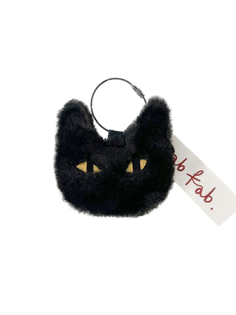 ab fab. Big Black Cat Keyring