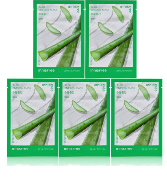 INNISFREE Squeeze Energy Mask 5sheets*22ml - Aloe