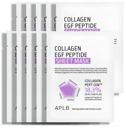 APLB Collagen EGF Peptide Sheet Mask 25ml*10sheets
