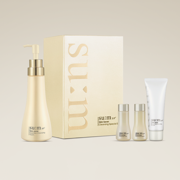 SU:M37 Skinsaver Essential Cleansing Foam Set