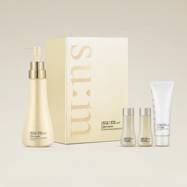SU:M37 Skinsaver Essential Cleansing Foam Set