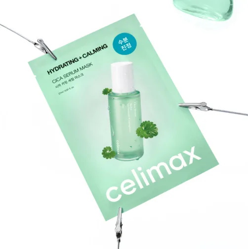 celimax Cica Serum Mask 27ml*5sheets / Soothing Nourishing
