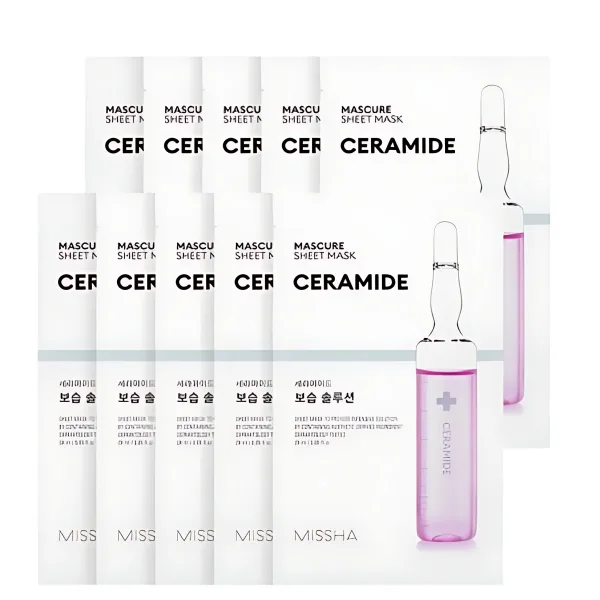 MISSHA Mascure Moisturizing Solution Sheet Mask Ceramide 28ml x 10ea