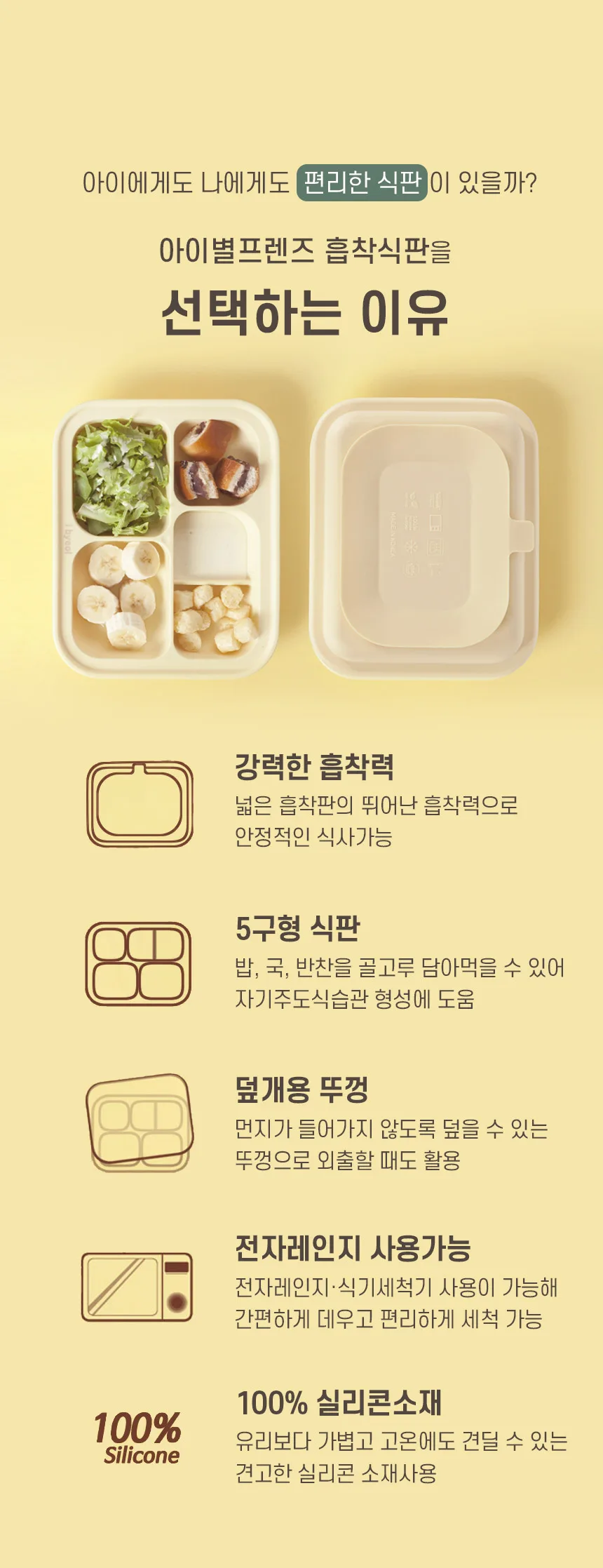 Ibyeol Friends Suction Plate Detail