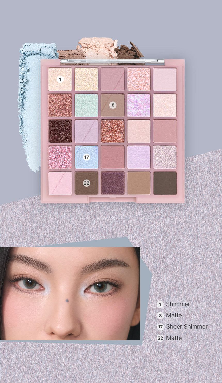 3CE XL Eyeshadow Palette Swatches