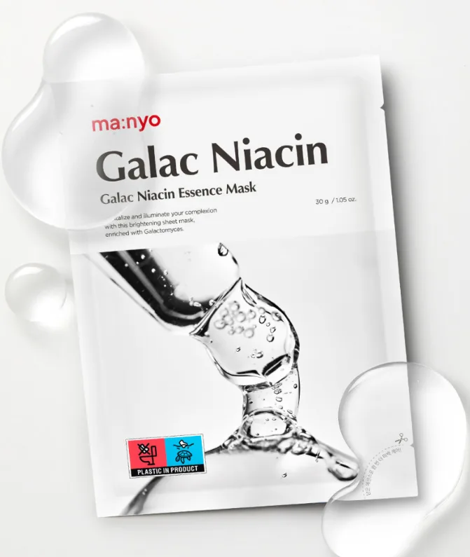 ma:nyo Galac Niacin Essence Mask 30g*10sheets - Image 4