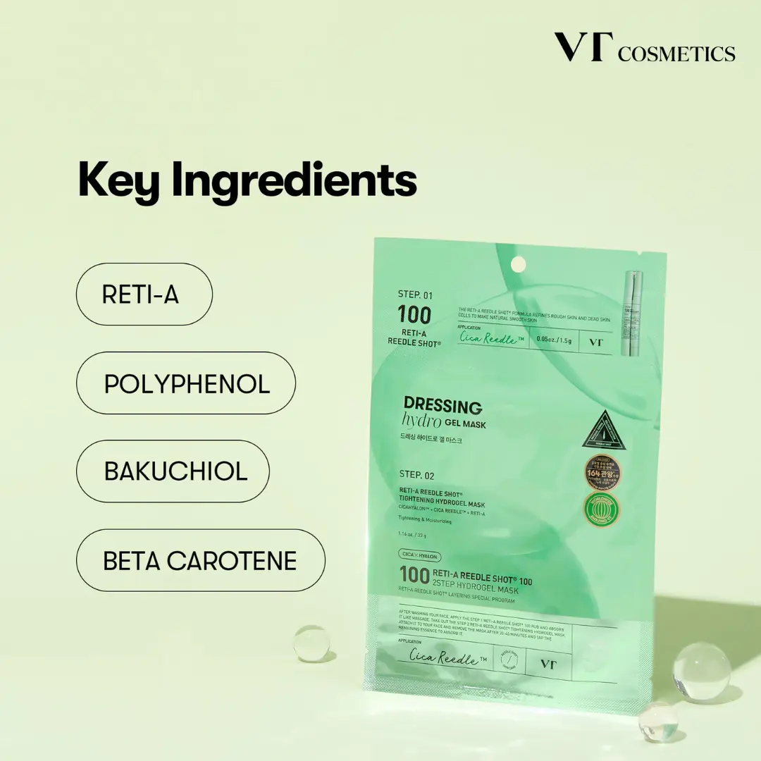 VT Reti-A Reedle Shot 100 2-Step Hydrogel Mask