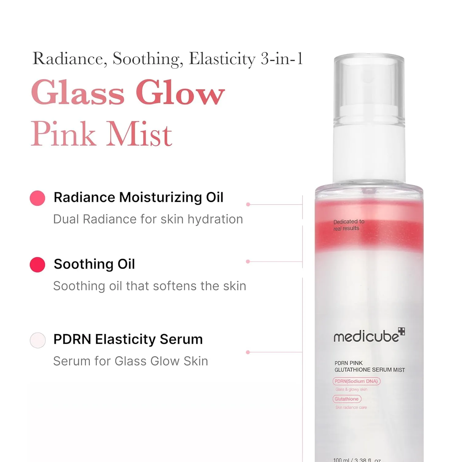 Medicube PDRN Pink Glutathione Serum Mist, 100ml - Image 5
