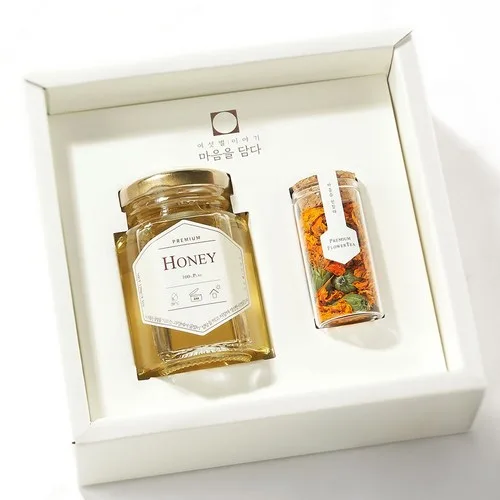 Yeoseotbyeol Jeju Marigold Honey Flower Tea Gift Set