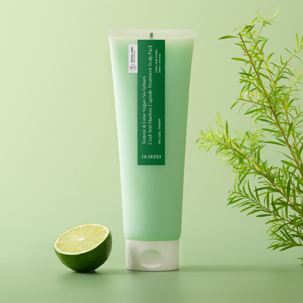 Dr. Seed Tea Tree & Lime Vegan No-Sebum Cool Anti-Hairloss Capsule Treatment Scalp Pack 250ml