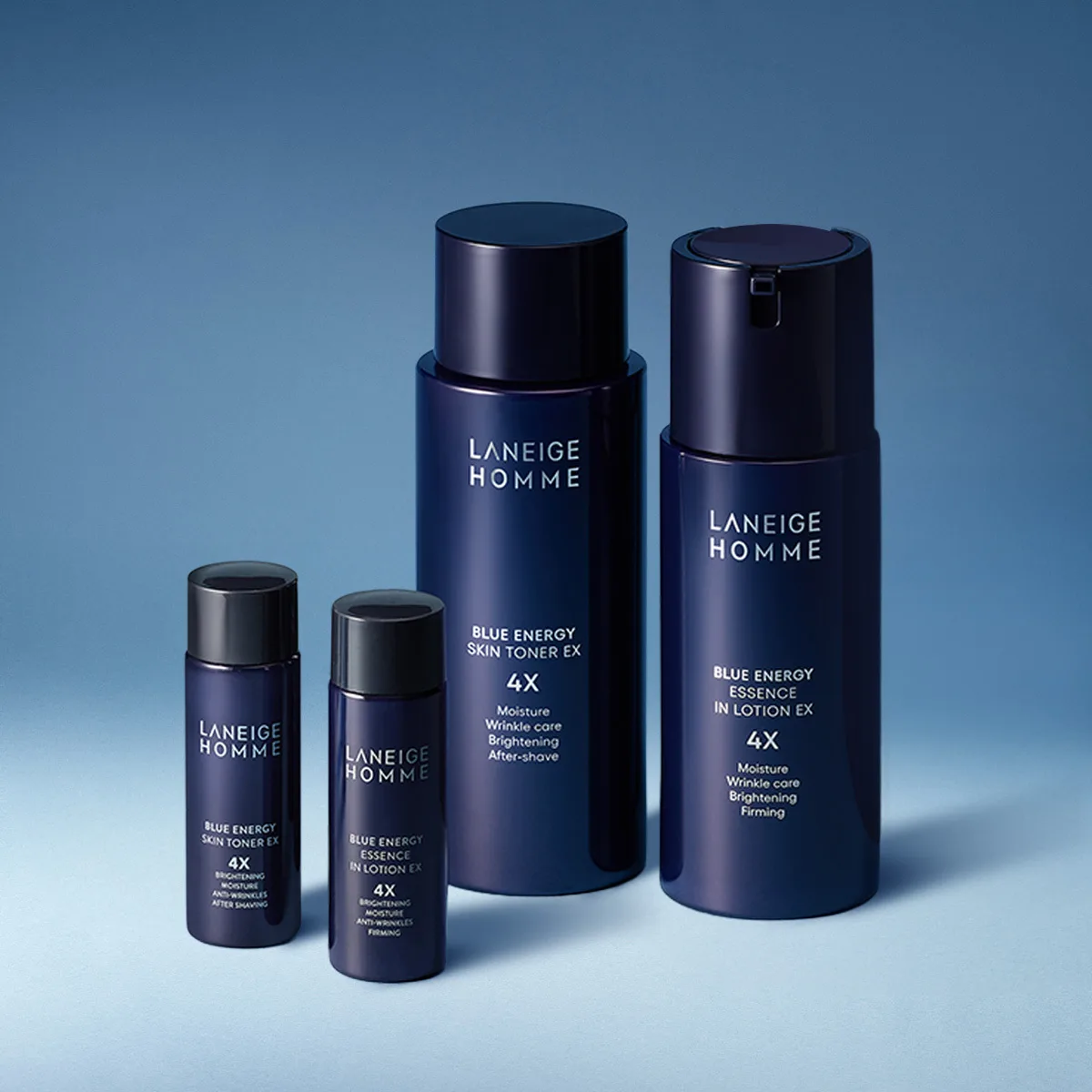 LANEIGE Homme Blue Energy EX 2-Piece Set (Toner 180ml + Lotion 125ml + Miniatures) - Image 2