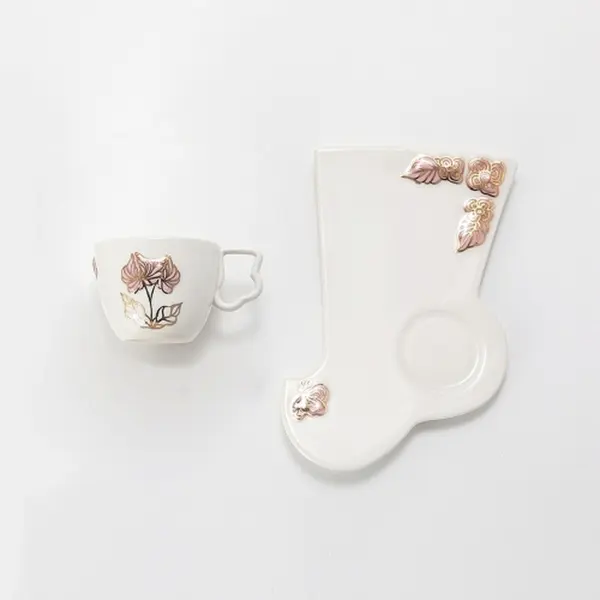 Korean Beoseon Traditional Sock-Shaped Espresso Cup Set