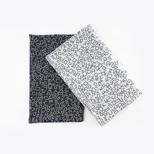 Korean Hangul Alphabet Pattern Muffler Scarf