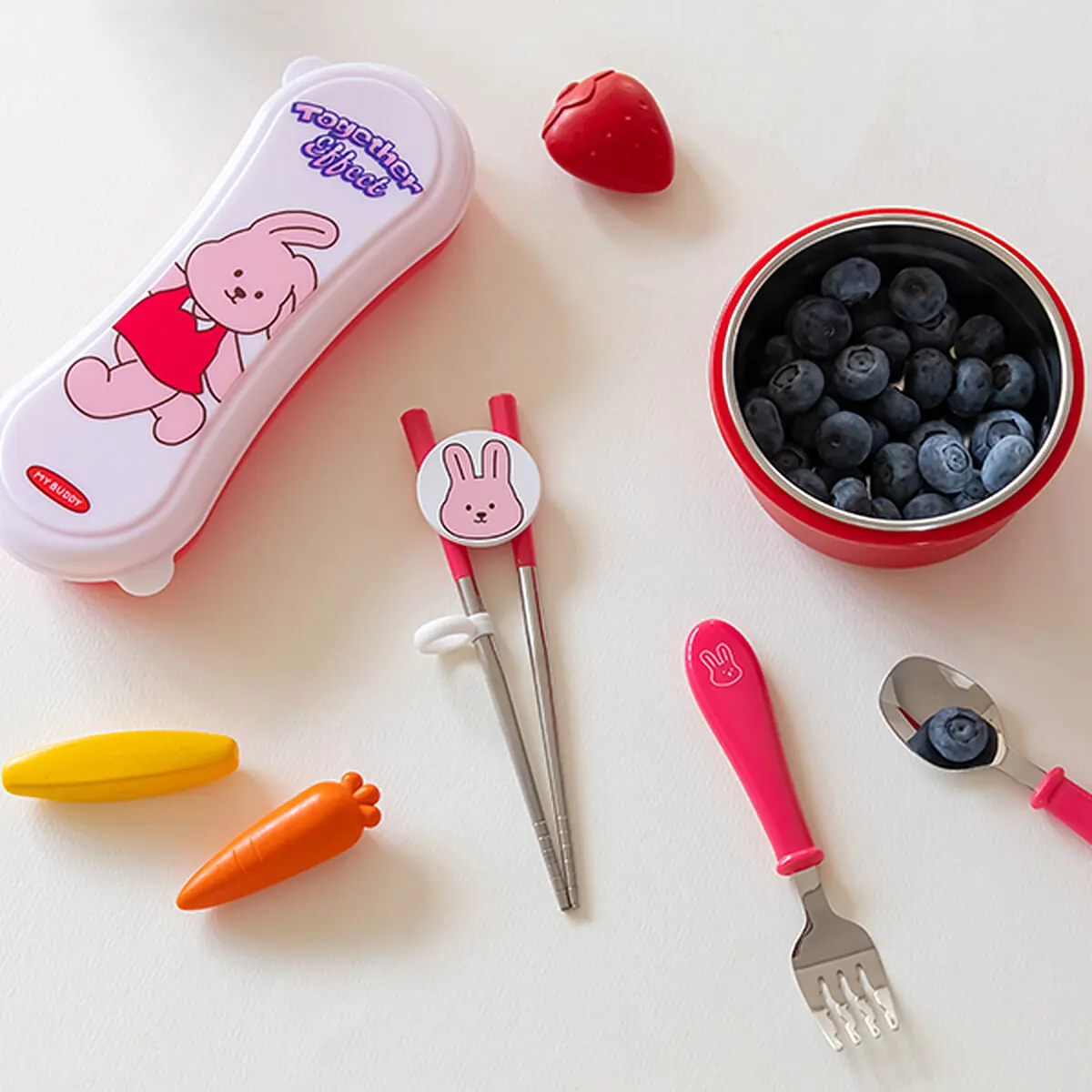 Dailylike My Buddy Spoon Fork Chopsticks Hard Case Set