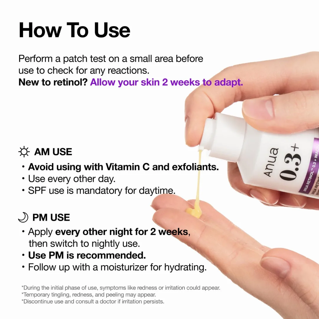 Anua Nano Retinol 0.3% Niacin Renewing Serum - Image 4