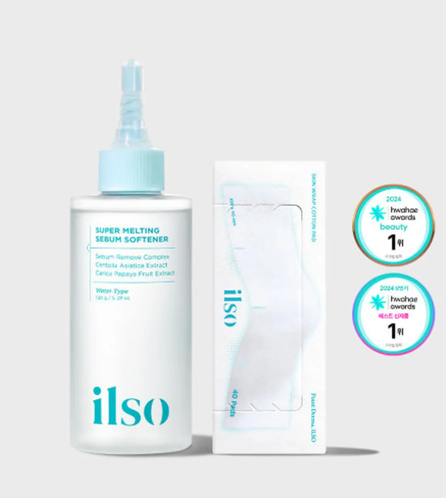 ILSO Super Melting Sebum Softener 150ml+Cotton Pad 40ea
